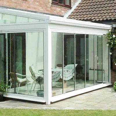 프레임리스 양면 접이식 이중창 도어 개폐식 유리 파티오 도어