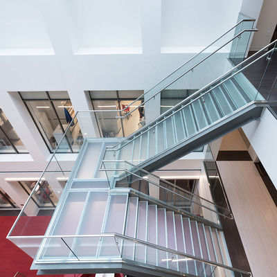 알루미늄 U 프로파일 채널 유리 계단 경비장