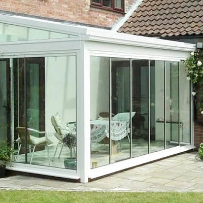 6063-T5 프로파일 소재와 12mm 강화 유리를 사용한 맞춤형 알루미늄 접이식 문