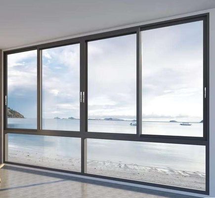 5년 이상의 보증이 있는 무거운 직무 수평 알루미늄 슬라이딩 창문