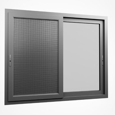 알루미늄 합금 프레임과 단열 유리를 사용한 50년 수명의 이중창 슬라이딩 창문