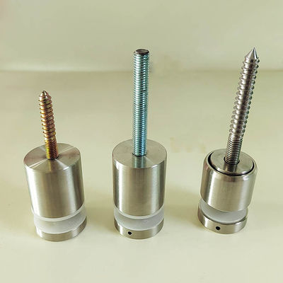 조절 가능한 스테인리스 스틸 프레임리스 벽면 장착 유리 난간 고정 스탠드오프 핀