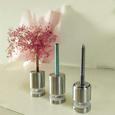 조절 가능한 스테인리스 스틸 프레임리스 벽면 장착 유리 난간 고정 스탠드오프 핀