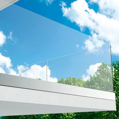 Duble Temperd Glass Railing Laminated Glass Aluminium Channels Profile Balcony Balustrade