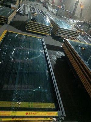 두꺼운 프레임 접는 유리 문 내부 먼지 저항 쉬운 청소