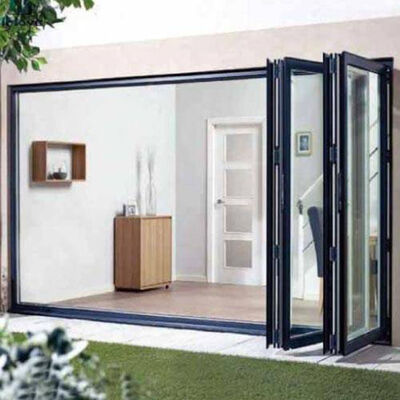 Aluminium Framed Removable And Sliding Folding Patio Bifold Glass Doors System