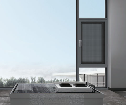 파우더로 코팅 된 내부로 열 수 있는 알루미늄 유리창