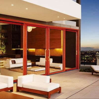 성능 튼튼한 내구성 큰 슬라이딩 유리 문 50 년의 긴 수명