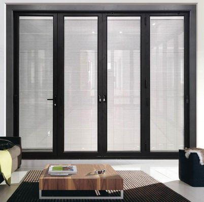 고급 알루미늄 양방향 접이식 문, 맞춤형 프레임 폭 및 방음